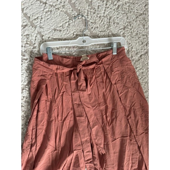 NWOT Lovestitch Women’s Wide Wrap Style Pants Tan Brown Small Rayon - Picture 12 of 14